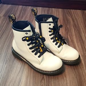 Dr. Martens White Boots